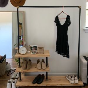 Black lace mini dress